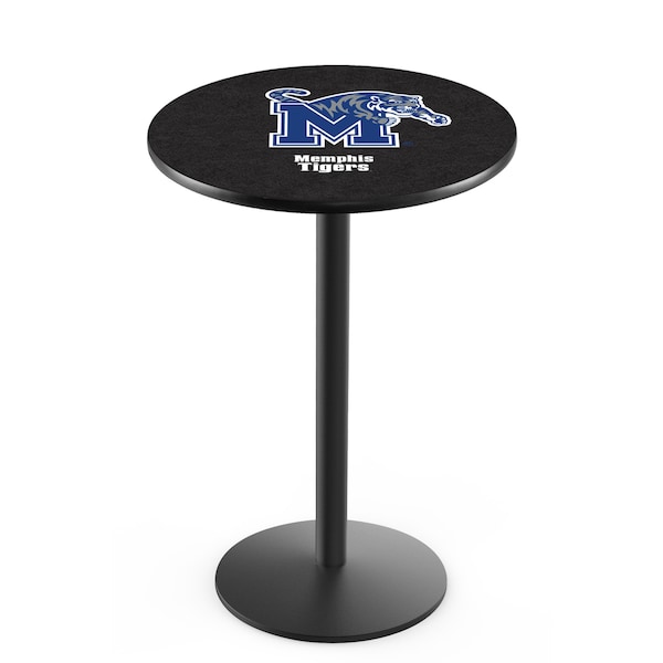 36" Blk Wrinkle Memphis Pub Table